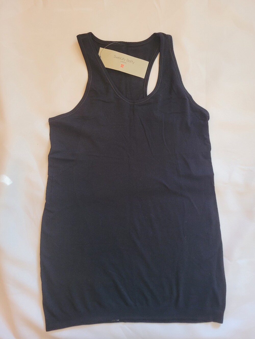 Sweaty Betty Women's Black Racerback Seamless Tank Top Large NWT